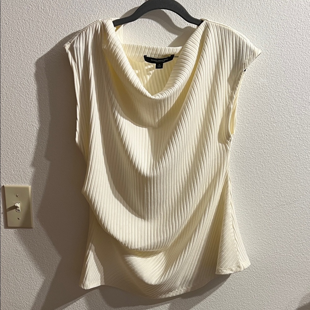 Marc New York  Cream Cowl Neck Blouse